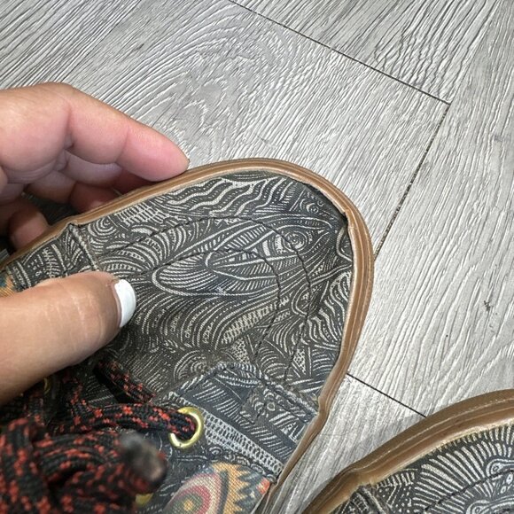 VANS ZZ Gallery SK8-Hi Zio Ziegler Multi Print Gum Sneakers VTG Size 10 - Picture 8 of 10